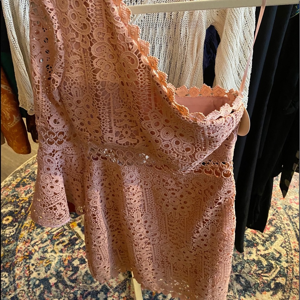 Crochet one shoulder, beautiful color